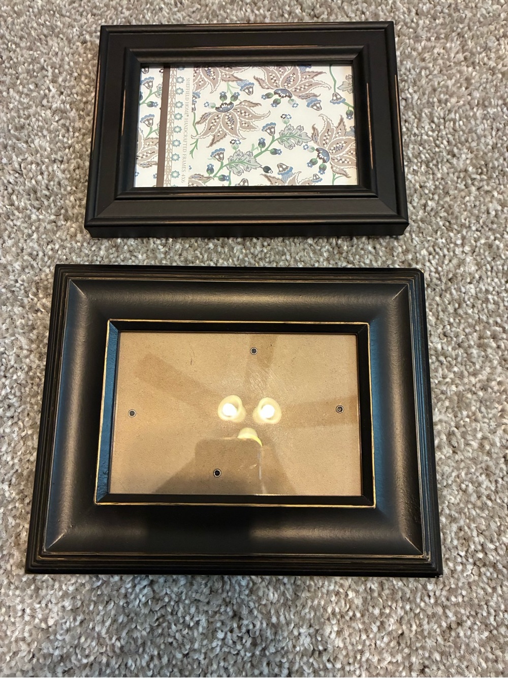 Two Black Decorative Photo Frame -